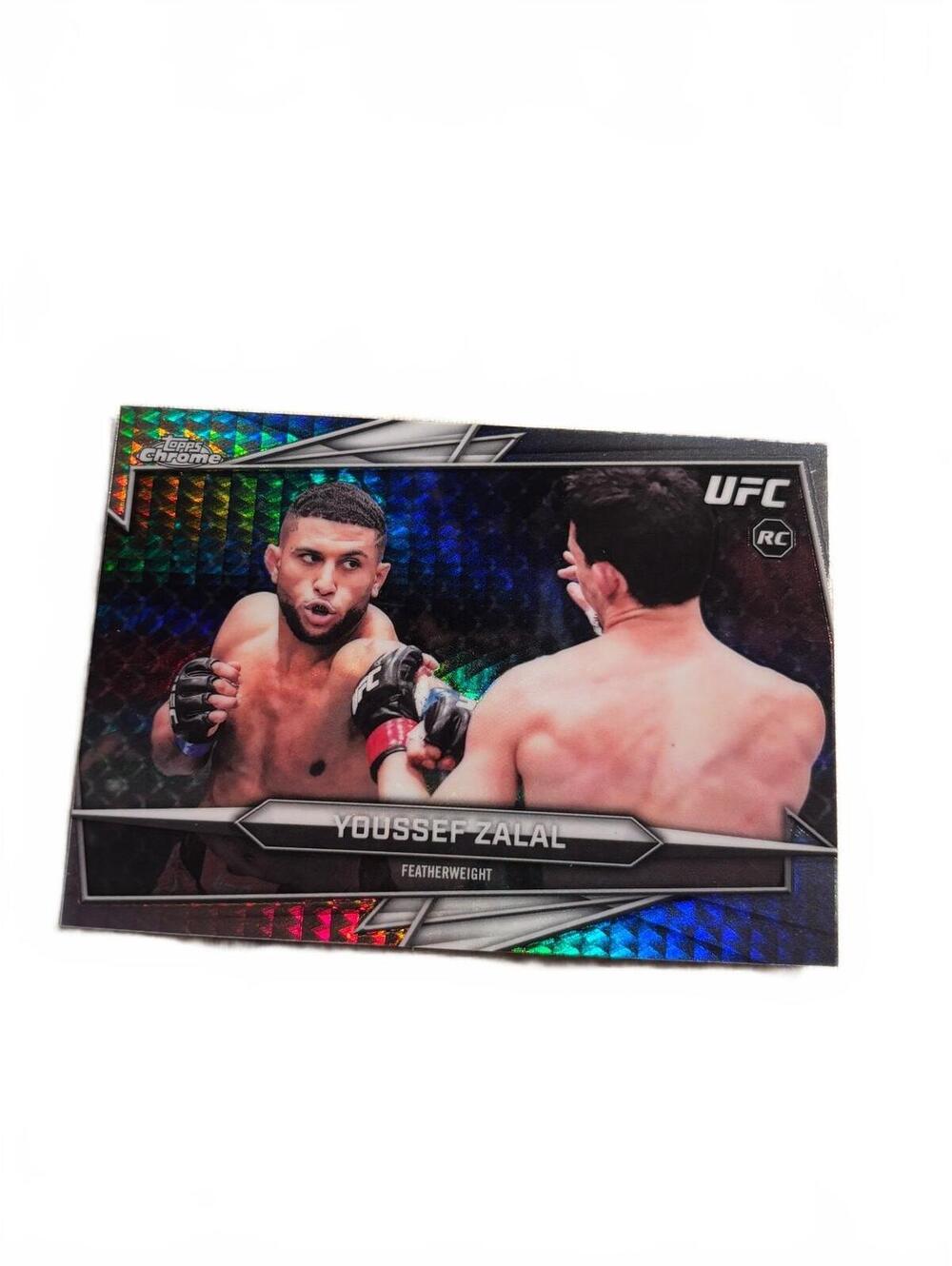 Topps Chrome UFC Youssef Zalal Featherweight Rookie Trading